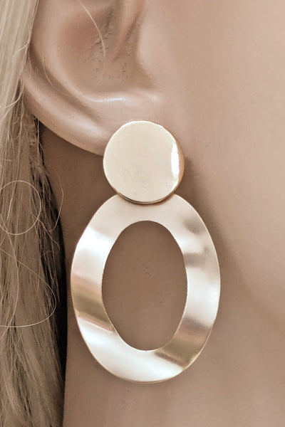 OVAL FASHION EARRINGS