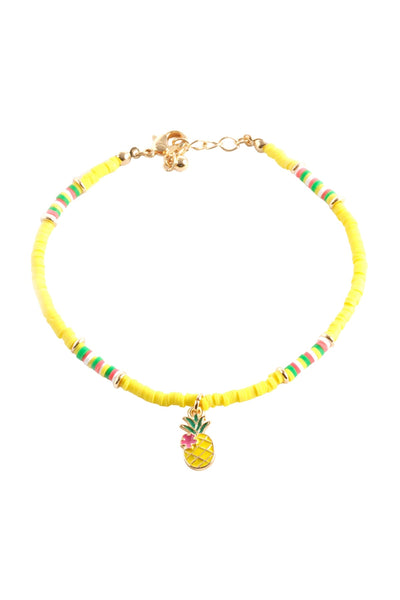 FIMO METAL TROPICAL PINEAPPLE ANKLET