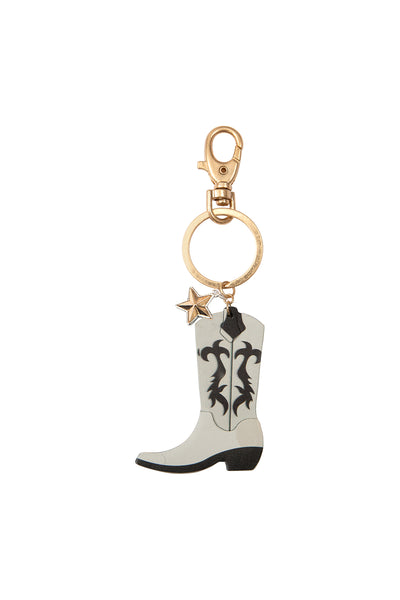 WESTERN BOOT COWBOY PU LEATHER KEYCHAIN