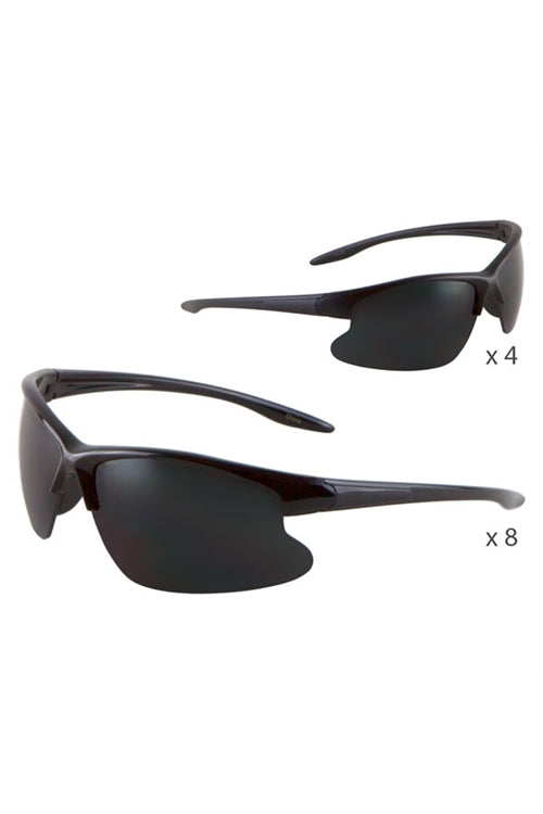 FF-BP0077-SPORT SEMI-RIMLESS WHOLESALE BULK SUNGLASSES-12PCS