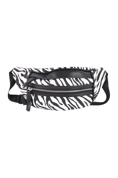 ZEBRA PRINT FASHION BELT BAG/6PCS (NOW $4.50 ONLY!)