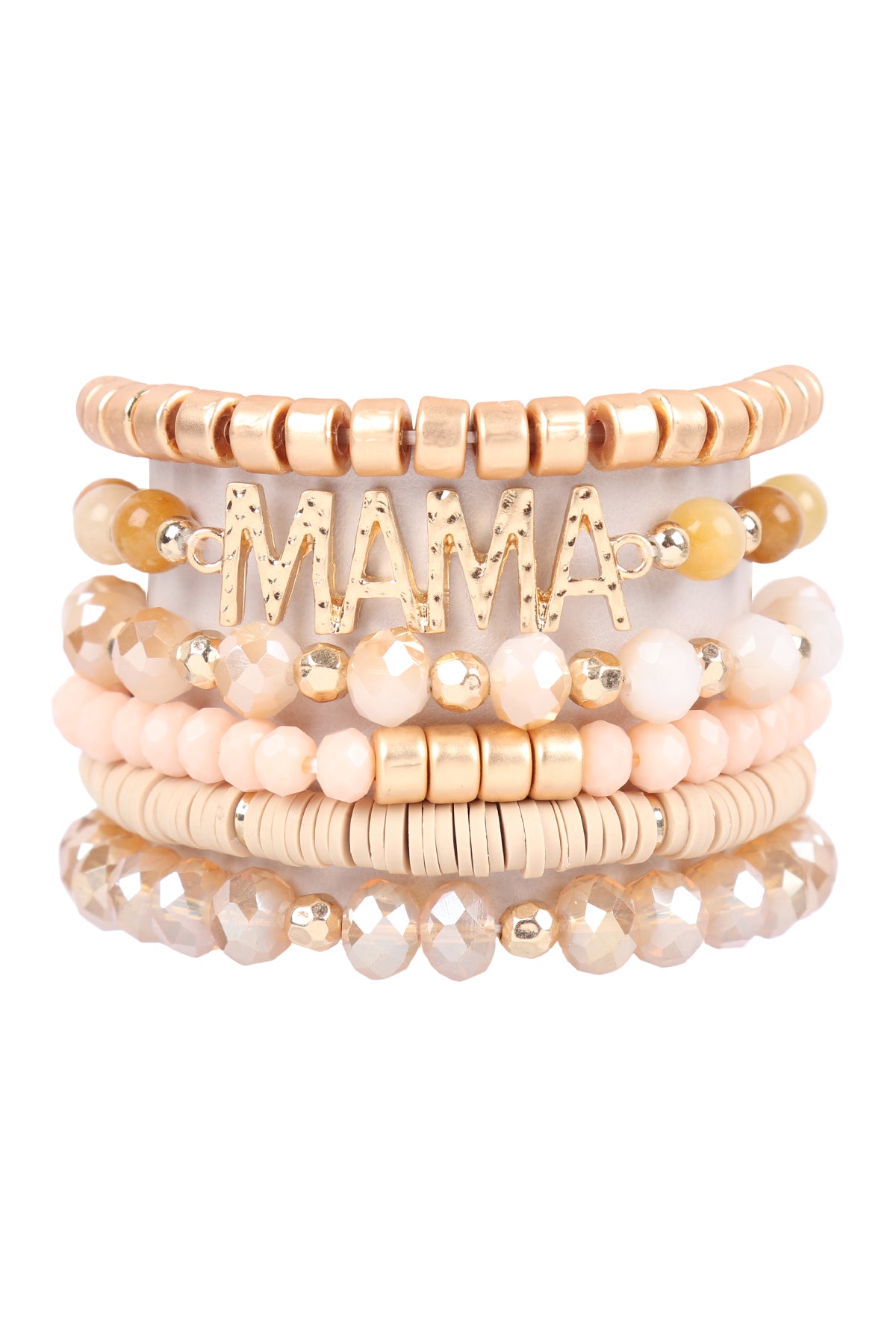 MIX BEADS MAMA CHARM BRACELET