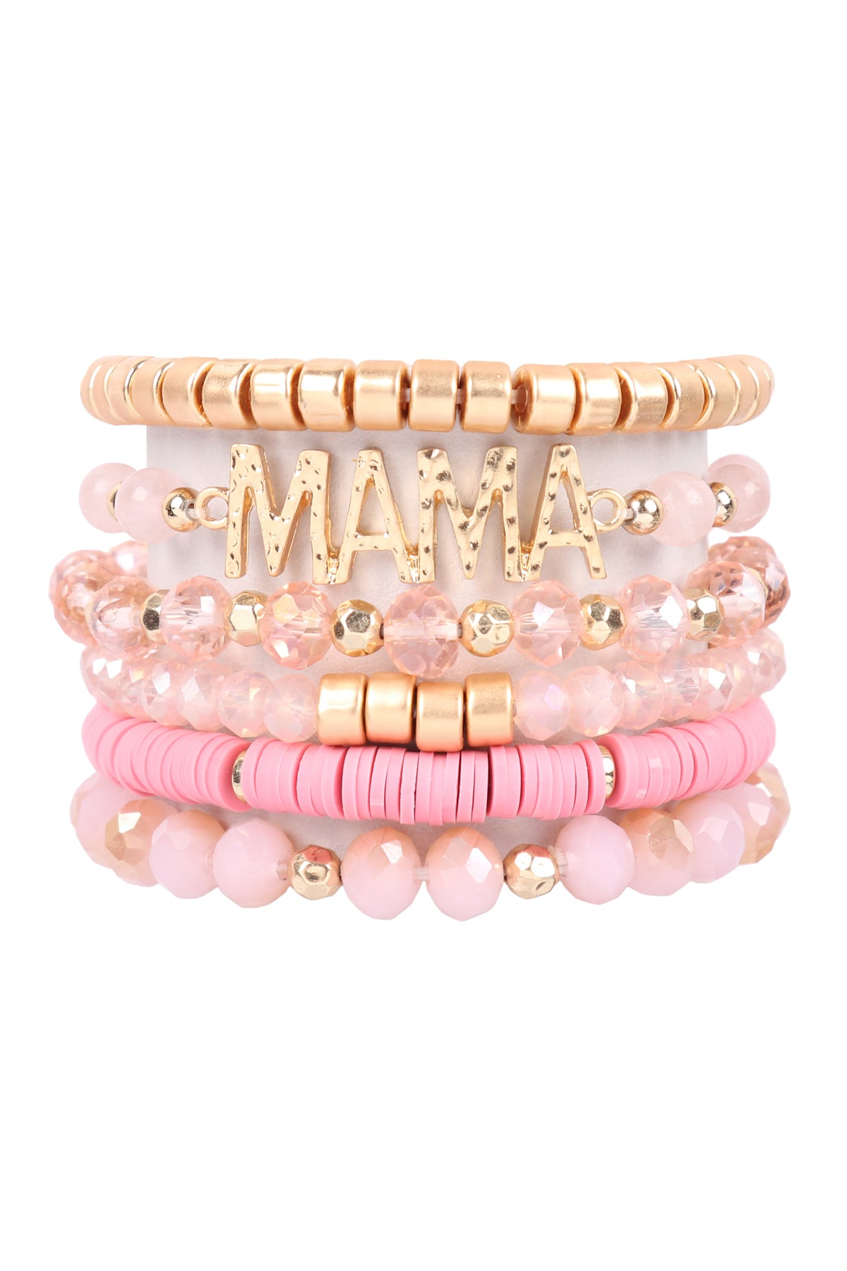 MIX BEADS MAMA CHARM BRACELET