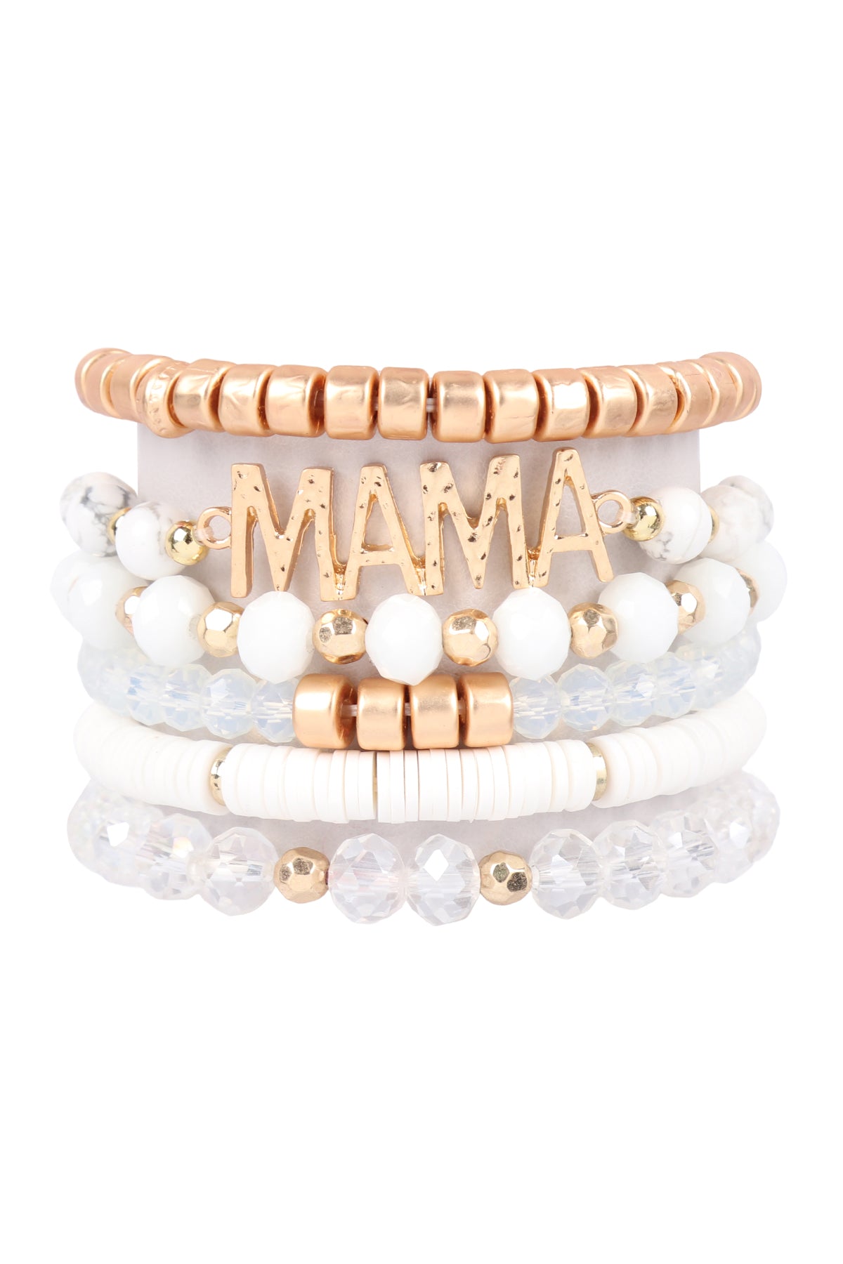 MIX BEADS MAMA CHARM BRACELET