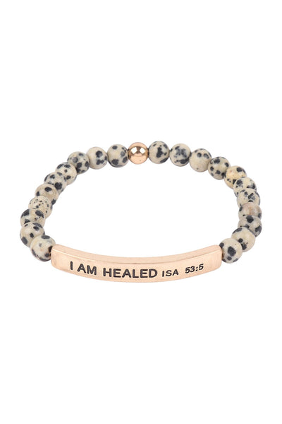 I AM HEALED ISA 53:5 INSPIRATIONAL BRACELET