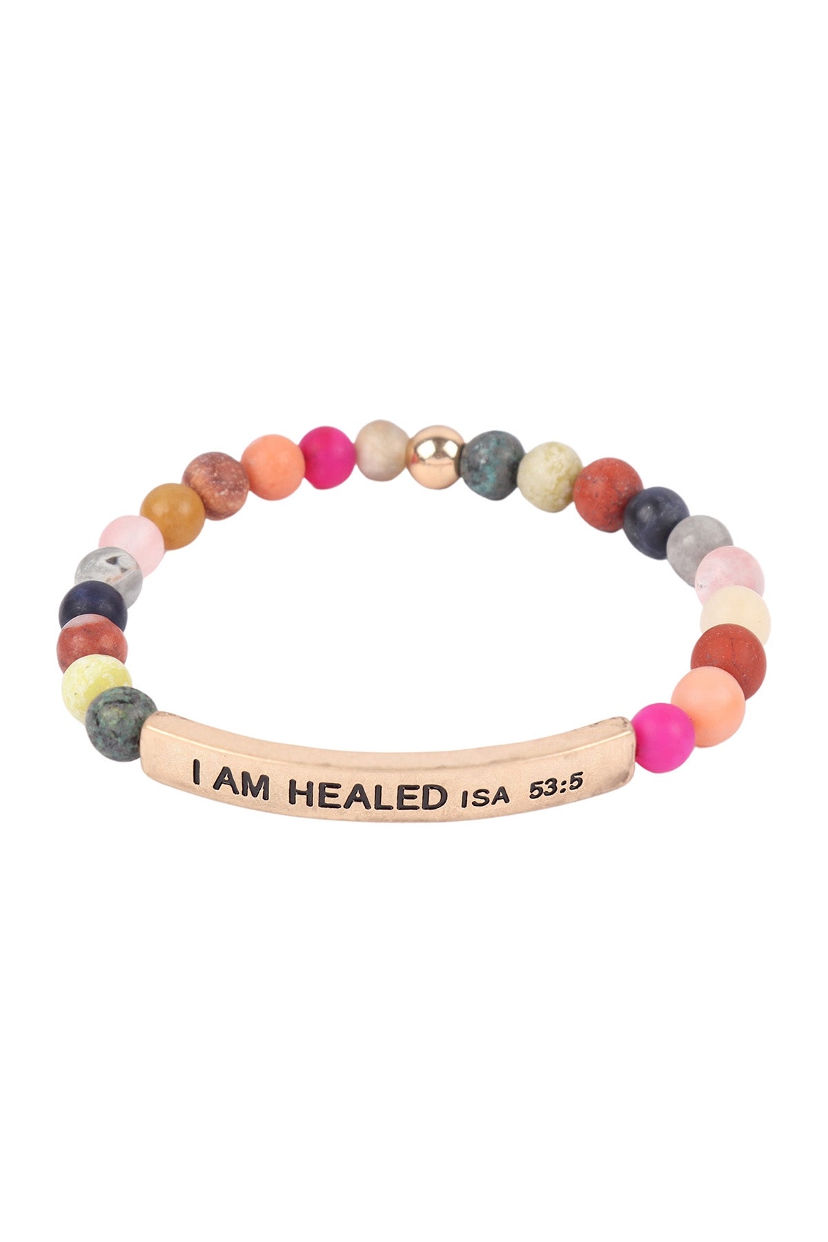 I AM HEALED ISA 53:5 INSPIRATIONAL BRACELET