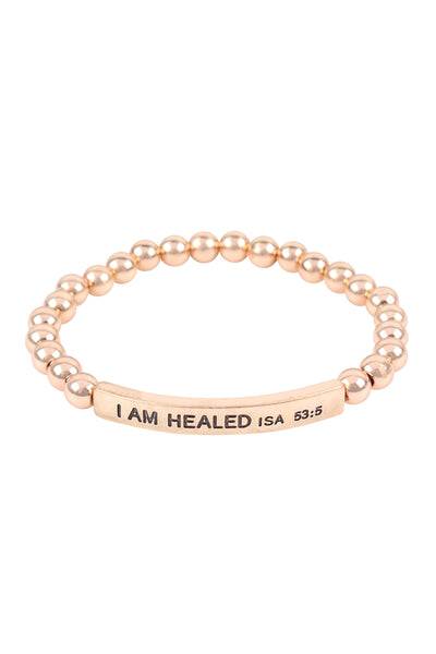 I AM HEALED ISA 53:5 INSPIRATIONAL BRACELET