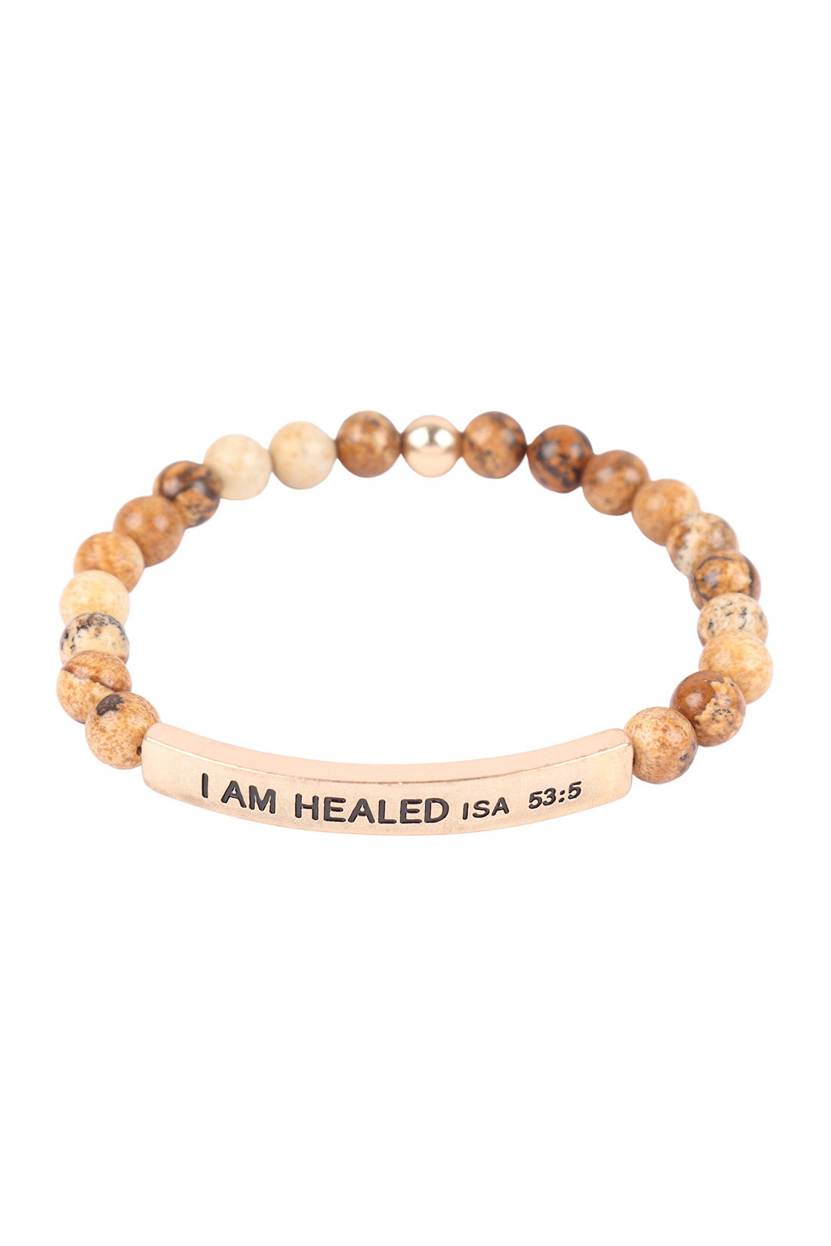 I AM HEALED ISA 53:5 INSPIRATIONAL BRACELET