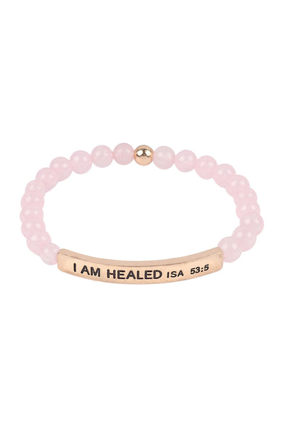 I AM HEALED ISA 53:5 INSPIRATIONAL BRACELET