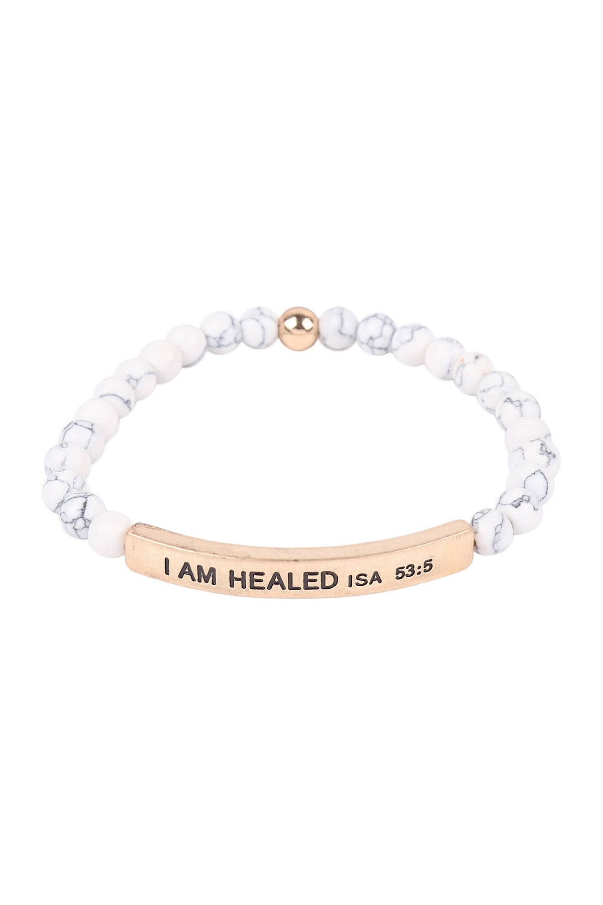 I AM HEALED ISA 53:5 INSPIRATIONAL BRACELET