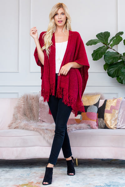 SOFT FRINGE SHAWL/6PCS(NOW $5.00 ONLY!)