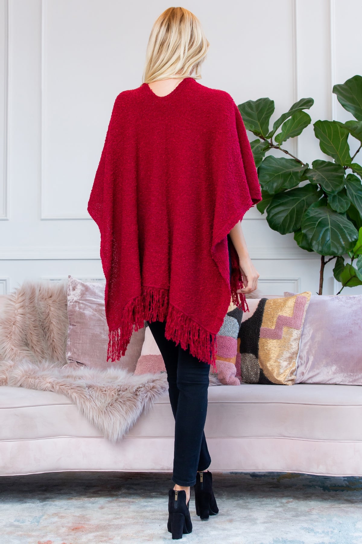 SOFT FRINGE SHAWL/6PCS(NOW $5.00 ONLY!)