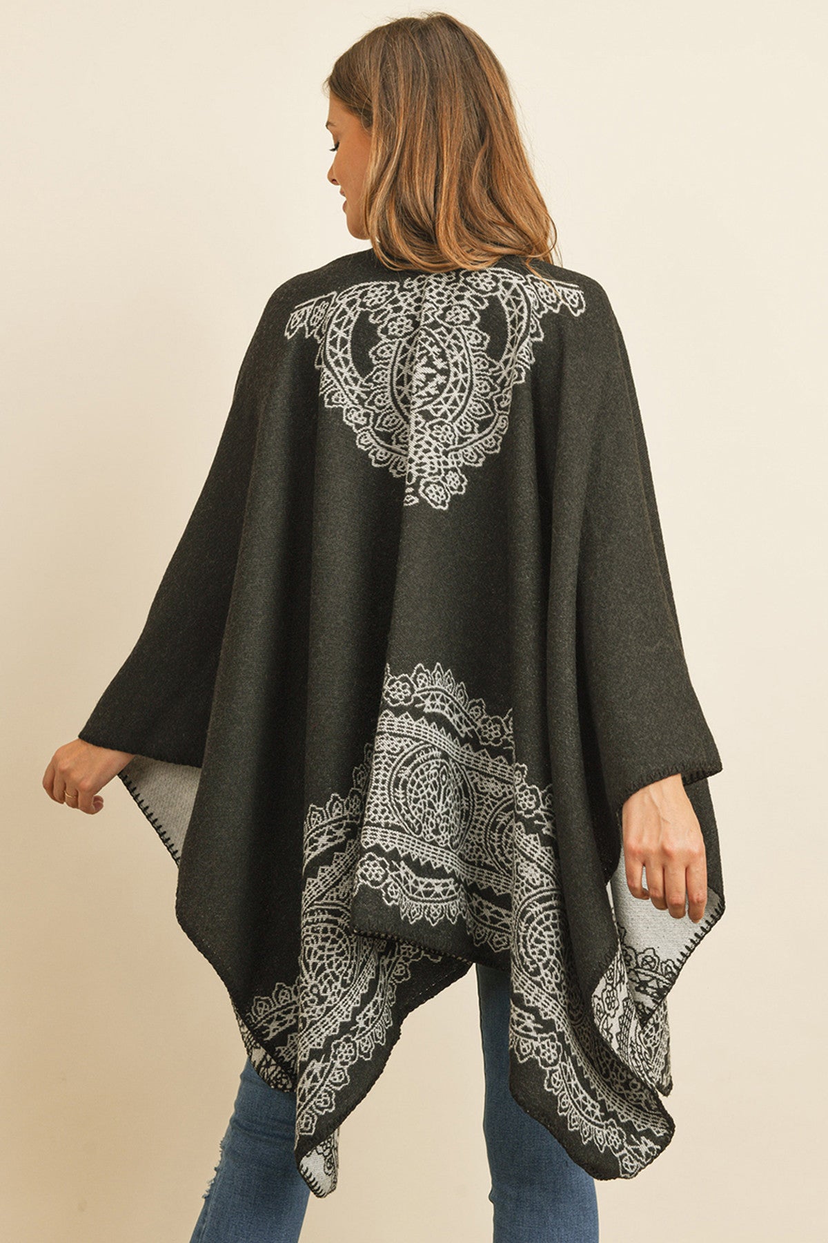 MANDALA MID THIGH LENGTH KIMONO