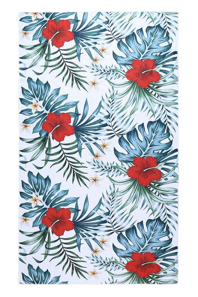 TROPICAL FLOWER PRINT TOWEL/1PC