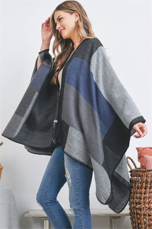 OPEN FRONT GEOMETRIC RECTANGEL PRINT RUANA WRAP KIMONO/6PCS (NOW $ 7.7 ...