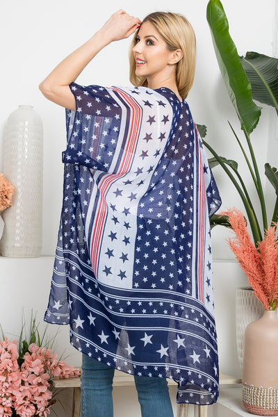 MULTI STAR AMERICAN FLAG KIMONO (NOW $3.75 ONLY!)