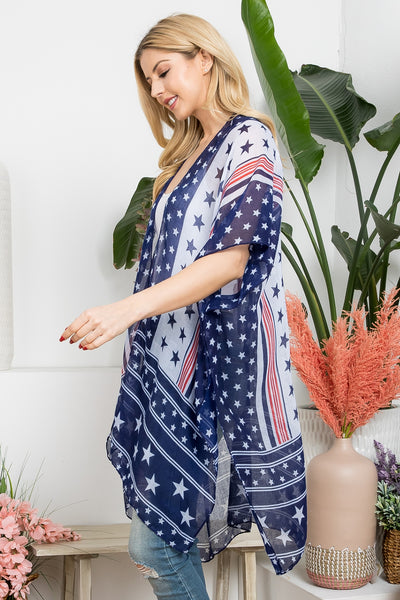 MULTI STAR AMERICAN FLAG KIMONO (NOW $3.75 ONLY!)