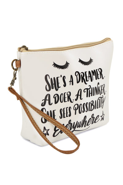 SHES A DREAMER COSMETIC BAG/6PCS