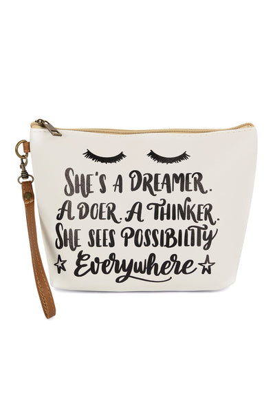 SHES A DREAMER COSMETIC BAG/6PCS