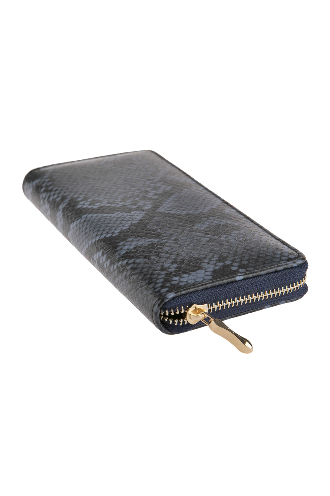 PYTHON SKIN PRINTED SINGLE ZIPPER WALLET