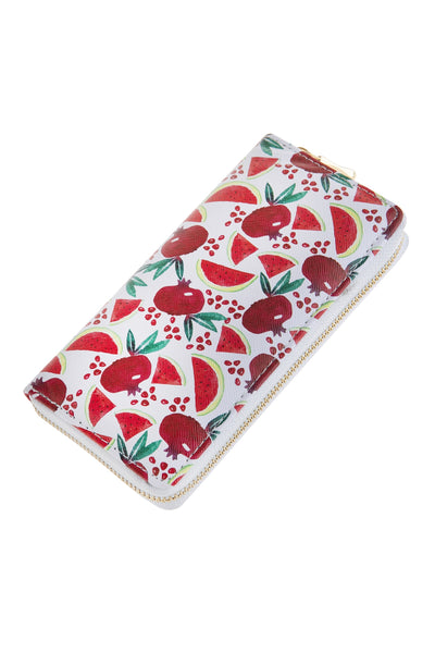 STYLE 1 FRUITS PRINTED ZIPPER WALLET - STYLE 1/6PCS (NOW $1.50 ONLY!)