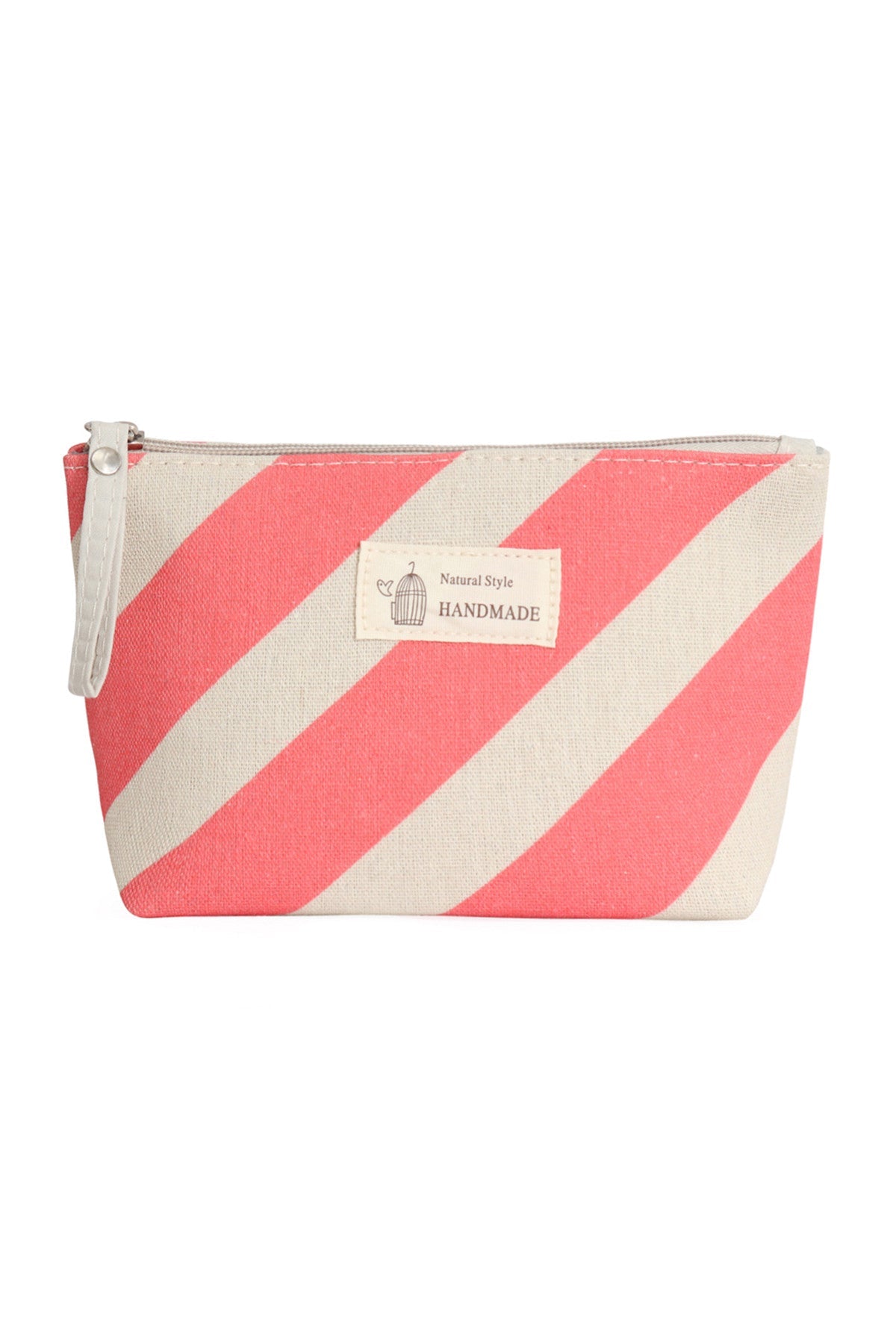 STYLE 7 STRIPE RED COSMETIC POUCH/6PCS