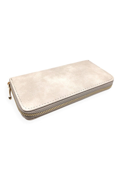 SMOKE PRINT ZIPPER WALLET