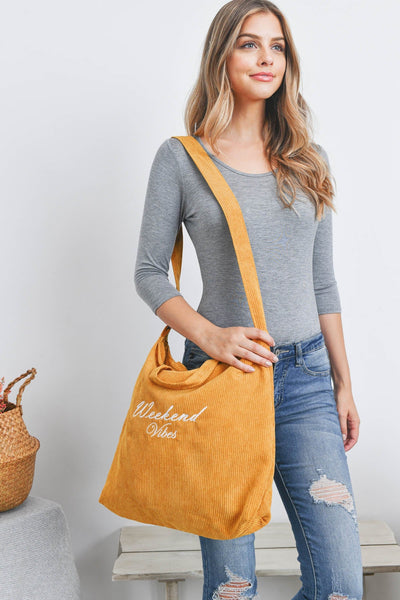 WEEKEND VIBES FASHION CROSSBODY SHOULDER TOTE BAG