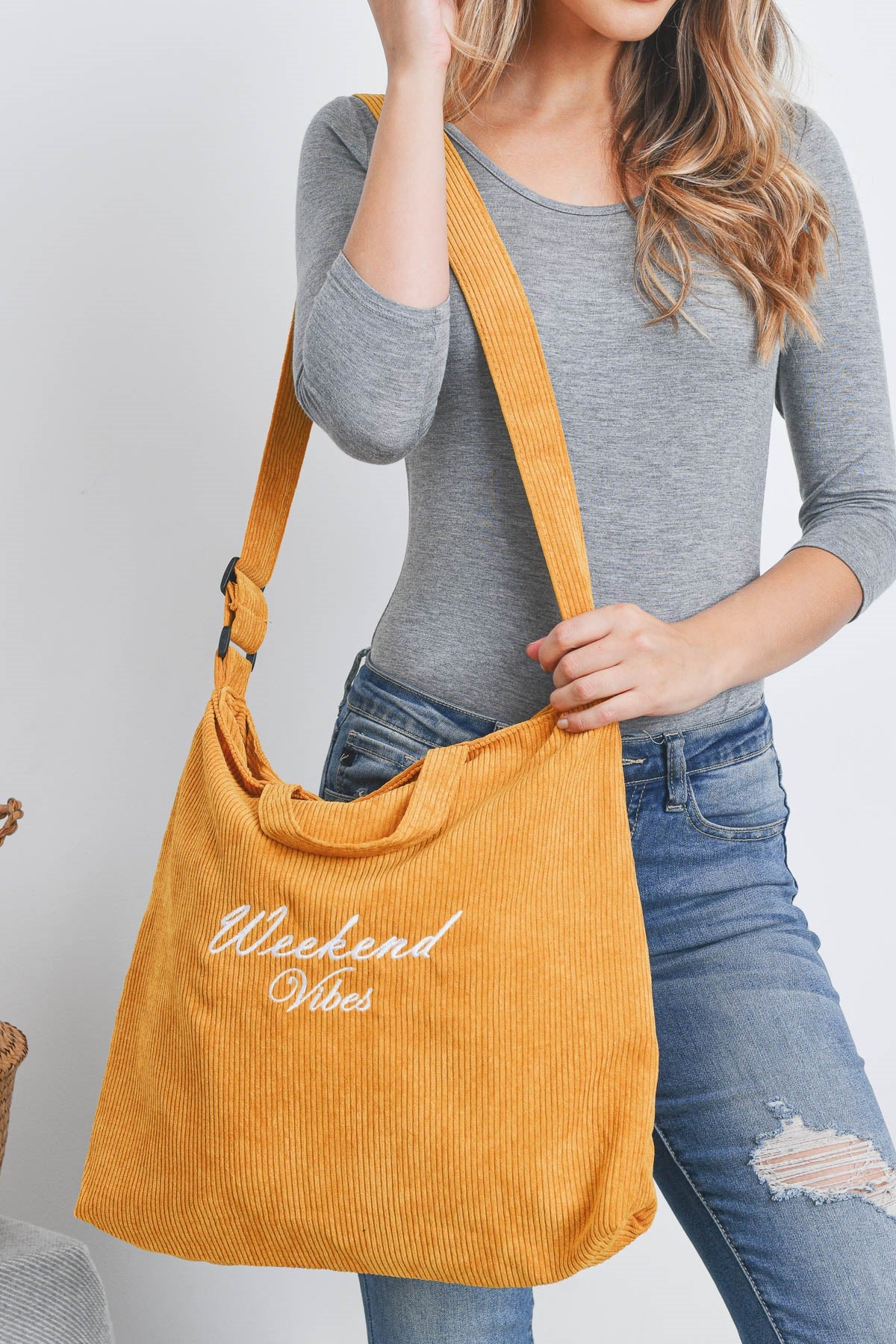 WEEKEND VIBES FASHION CROSSBODY SHOULDER TOTE BAG