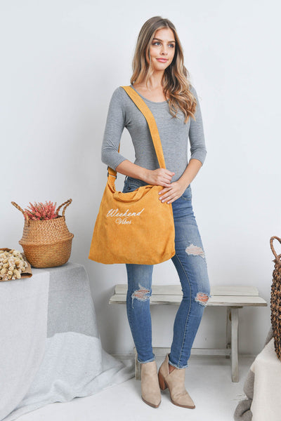 WEEKEND VIBES FASHION CROSSBODY SHOULDER TOTE BAG