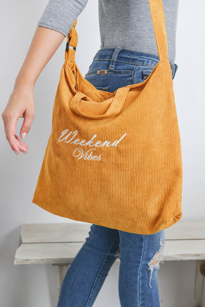 WEEKEND VIBES FASHION CROSSBODY SHOULDER TOTE BAG