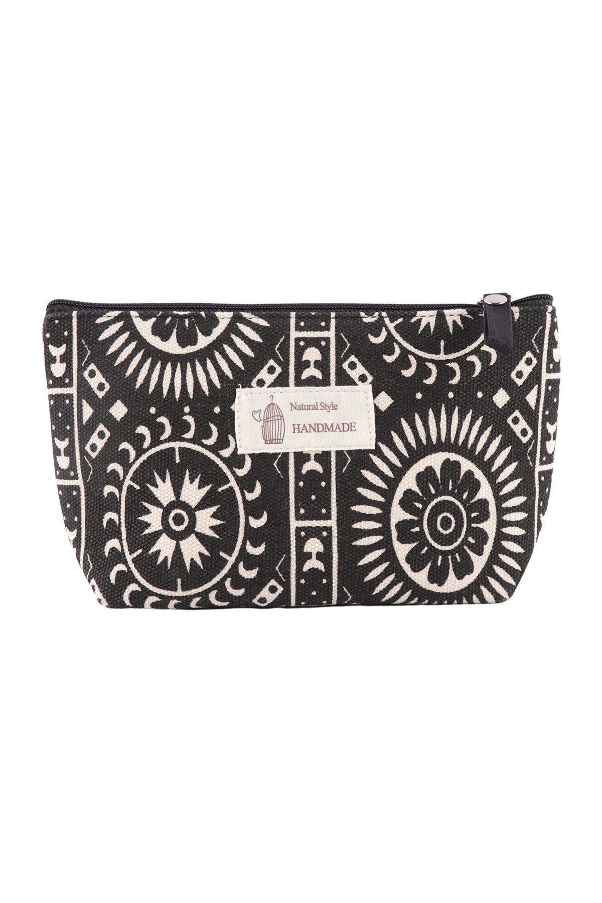 SUN TRIBAL PRINT COSMETIC POUCH BAG