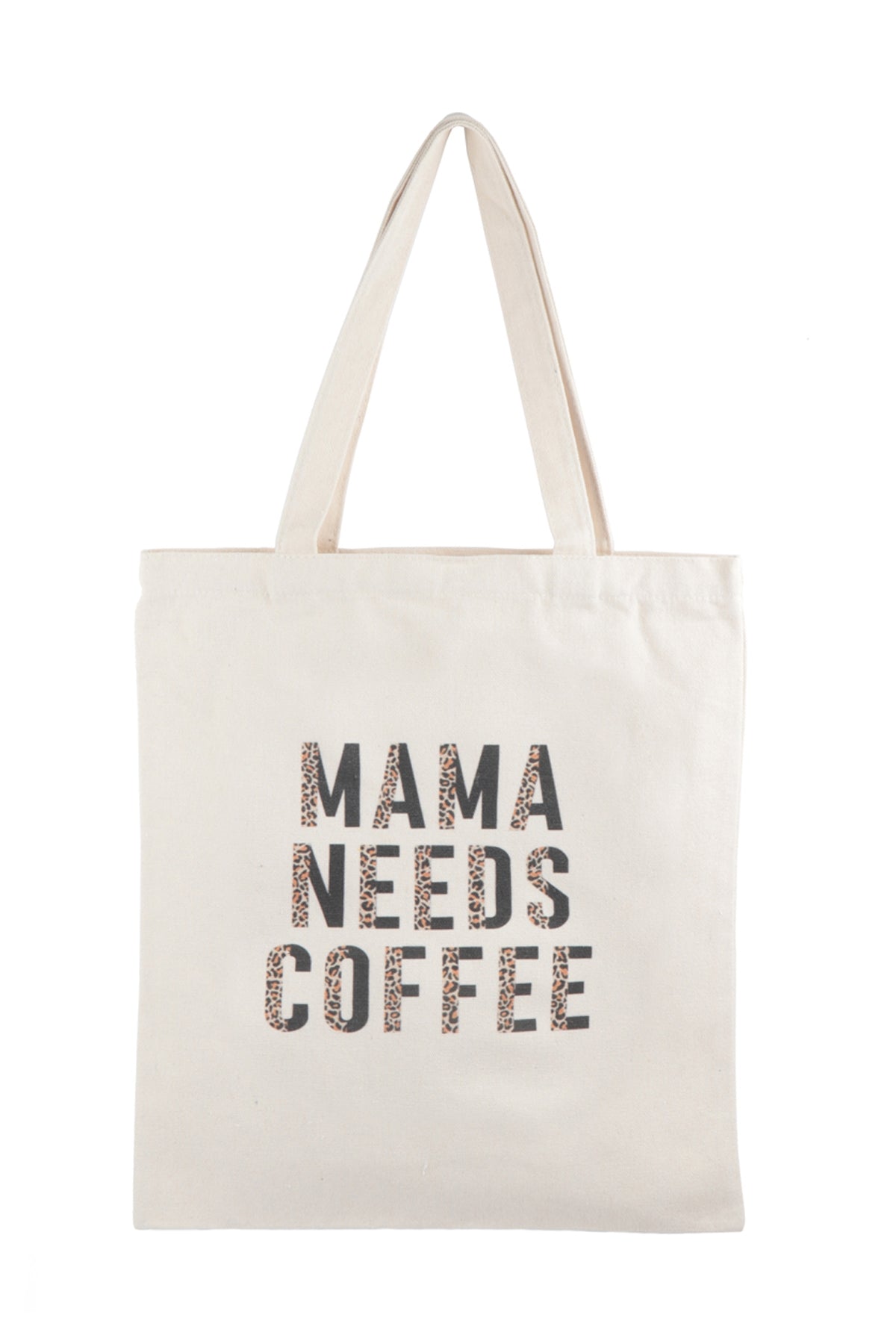 MAMA NEEDS COFFEE PRINT TOTE BAG/6PCS