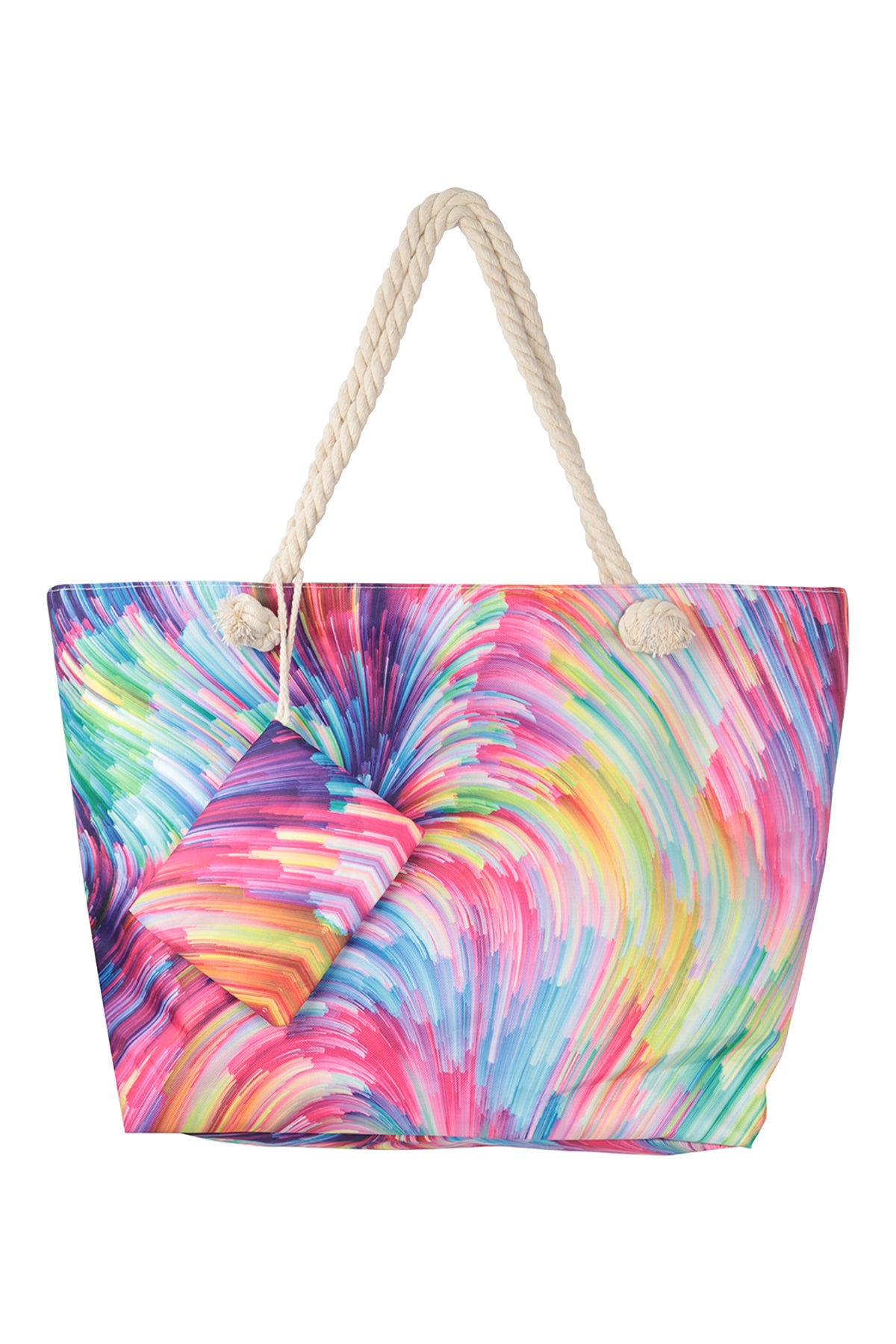 ABSTRACT PRINT SUMMER TOTE BAG