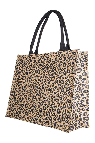 LEOPARD PRINT TOTE BAG