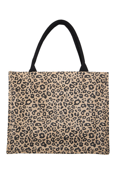 LEOPARD PRINT TOTE BAG