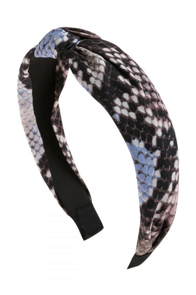 SNAKE SKIN PRINTED HEADBAND