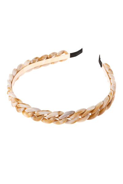 ACRYLIC CHAIN HEADBAND/6PCS