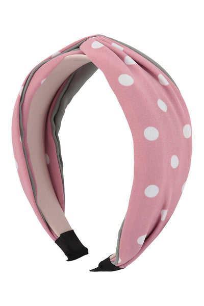 POLKA DOT PRINT TWISTED HEADBAND HAIR ACCESSORIES/6PCS (NOW $1.00 ONLY!)
