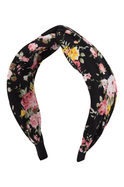 FLOWER PRINT KNOTTED HEADBAND HAIR ACCESSORIES