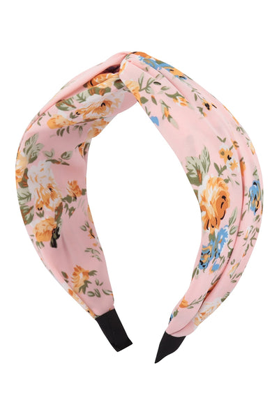 FLOWER PRINT KNOTTED HEADBAND HAIR ACCESSORIES