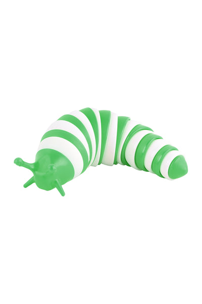 ARTICULATED SLUG FIDGET STRETCH SENSORY AND STRESS RELIEVER TOY ASSORTED