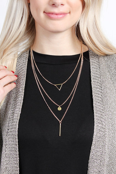 THREE LAYERED NECKLACE