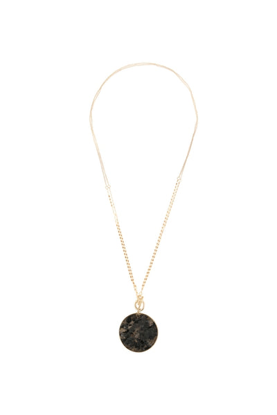 NATURAL STONE PENDANT CHAIN LAYERED NECKLACE/6PCS (NOW $2.00 ONLY!)