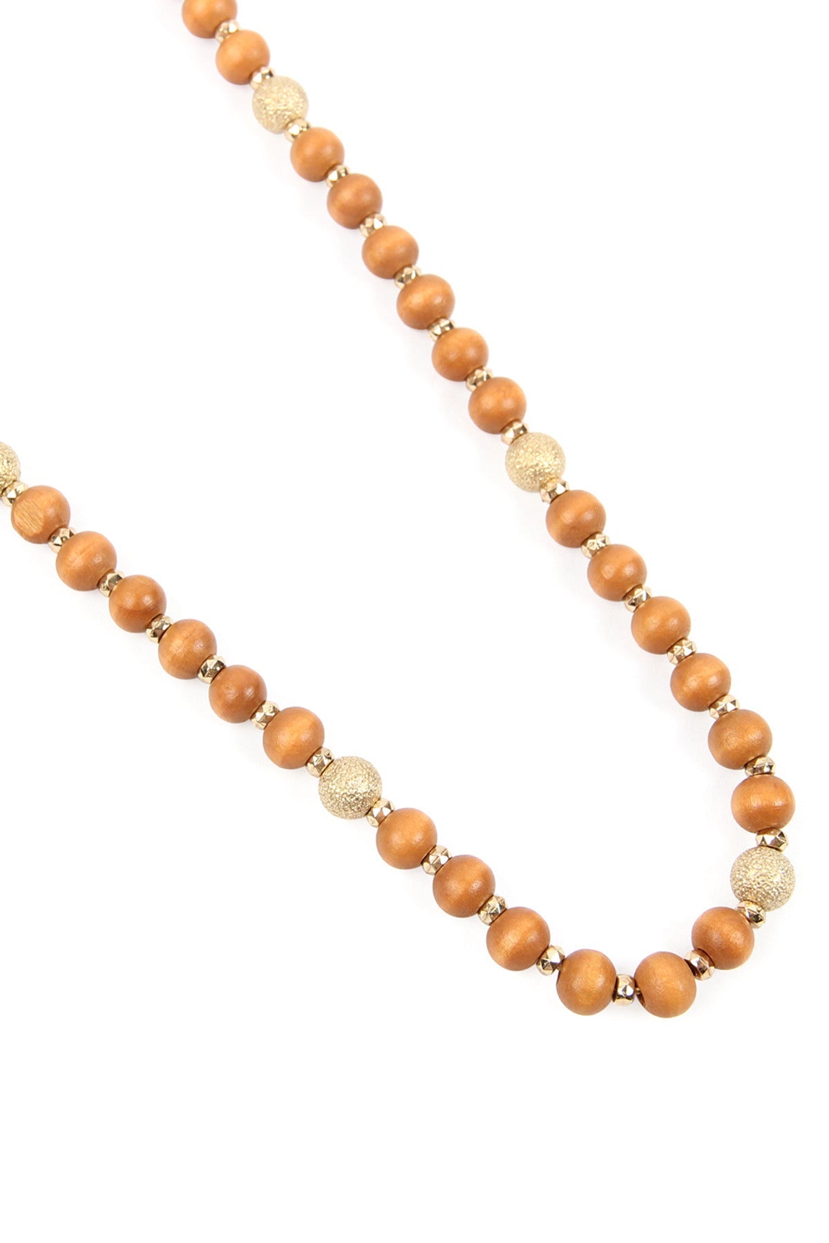 WOOD BEAD NECKLACE (NOW $1.25 ONLY!)