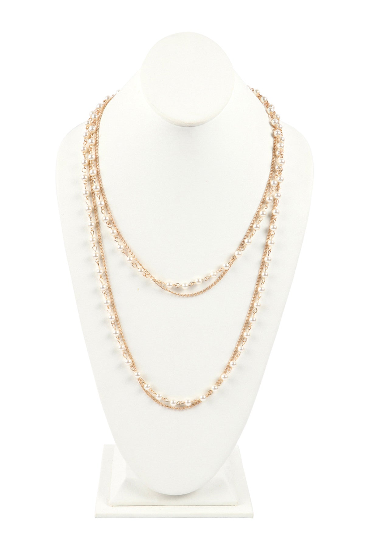 MULTI LAYER PEARL CONVERTIBLEMASKS CHAIN OR NECKLACE BAG CHAIN