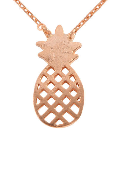 PINEAPPLE CAST PENDANT NECKLACE