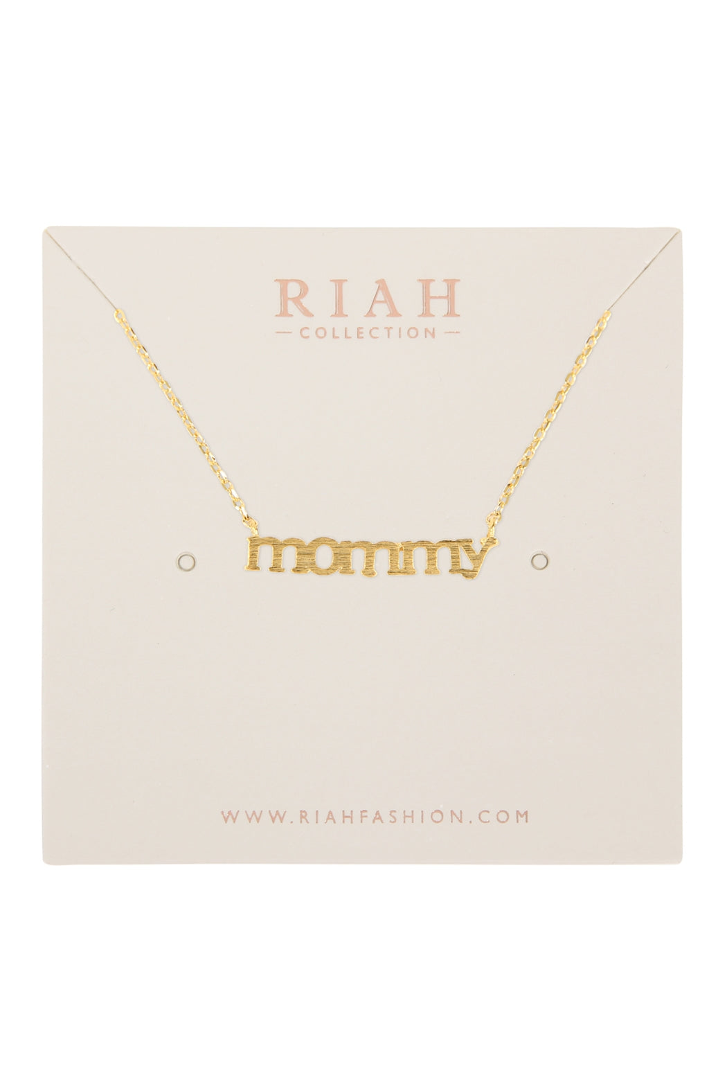 MOMMY CAST PENDANT NECKLACE