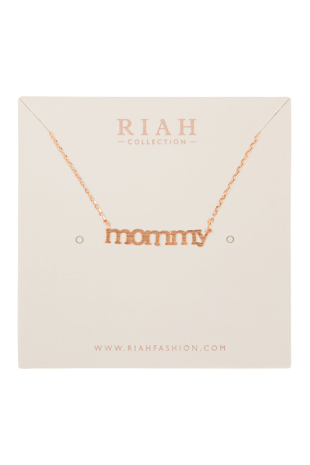 MOMMY CAST PENDANT NECKLACE