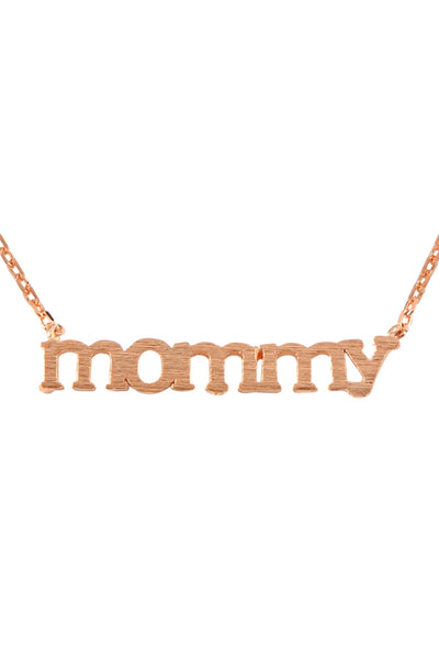 MOMMY CAST PENDANT NECKLACE